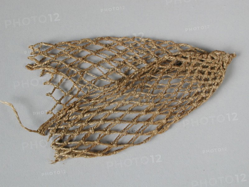 Miniature egg net, egg net miniature toy relaxant model rope, knotted rhomboid mesh of brown rope knotted with cord close