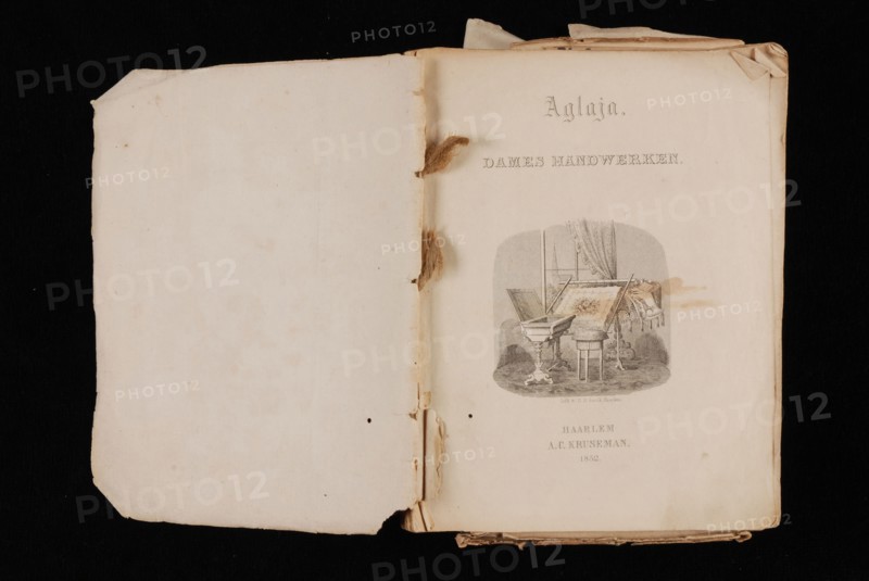 A.C. Kruseman, Book Aglaja. WOMEN'S HANDWORKS. with fashion illustrations and handicraft patterns, book information form paper