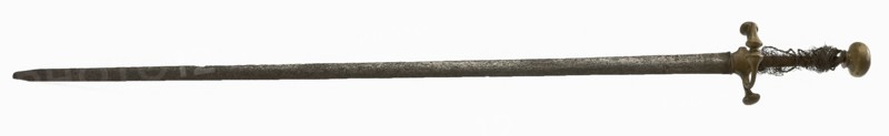 Hiking, sword sword vest weapon ground find wrought iron bronze iron metal total, h 4.0 archeology militaria