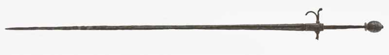 Decorative drapes with one donkey's hoof, guard and handle, in the channel of the blade text, ornamental sword sword arm weapon