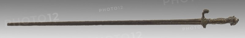 Dutch ornamental dances with cast bronze hilt, jewel sword sword weapon weapon soil find wrought iron bronze metal total, h 2.5