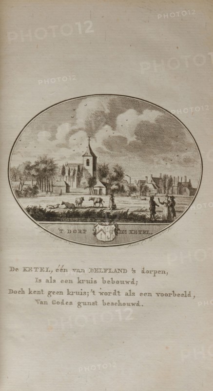 Banse, H.A., OLLEFEN, L. VAN and BAKKER, R. De Nederlandsche Stad- en Dorp-beschryver. The village De Kethel, The Netherlands