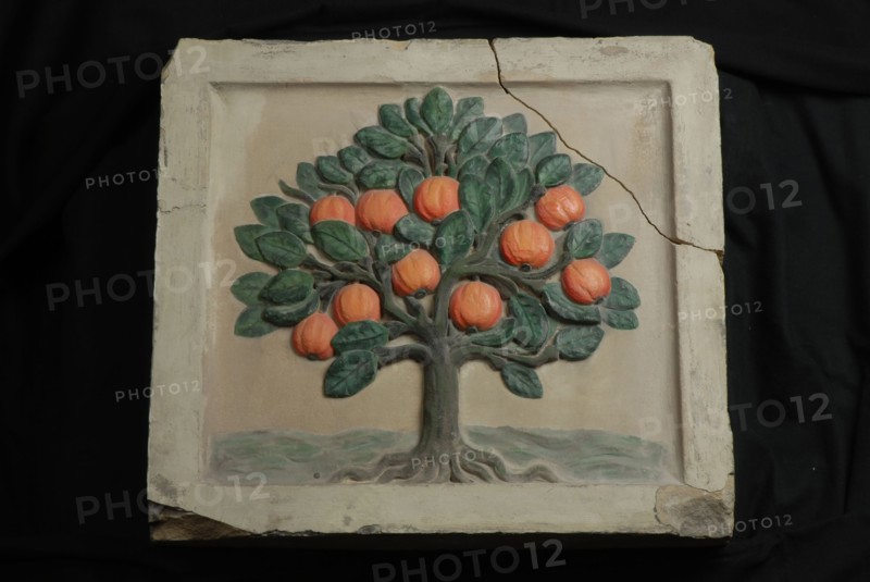 Polychrome facing brick from the Oranjeboom brewery, facing brick sculpture sculpture material building stone stone paint