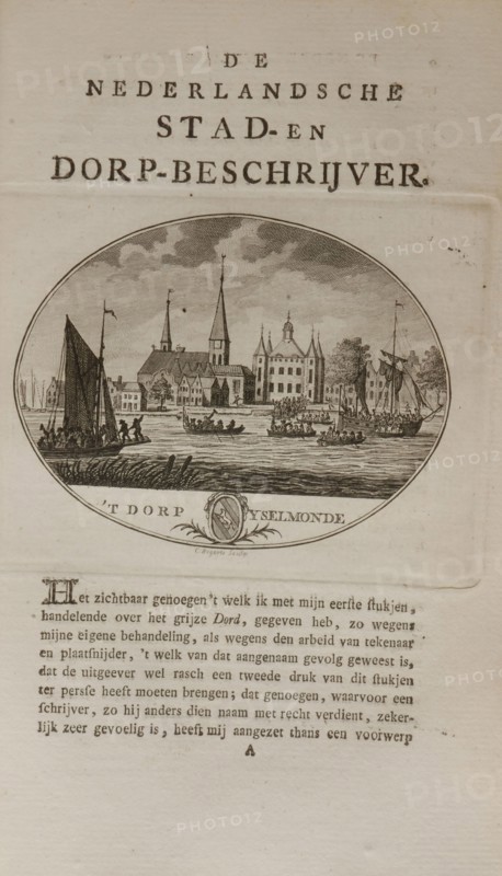 Banse, H.A., OLLEFEN, L. VAN and BAKKER, R. De Nederlandsche Stad- en Dorp-beschryver. The village of Yselmonde, The Netherlands