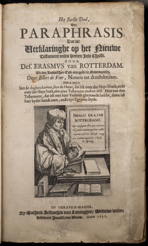 Luninghen, Machtelt Aelbrechts van, ERASMUS, DESIDERIUS. Declaration on the New Testament of our Lord Jesus Christ, old-print
