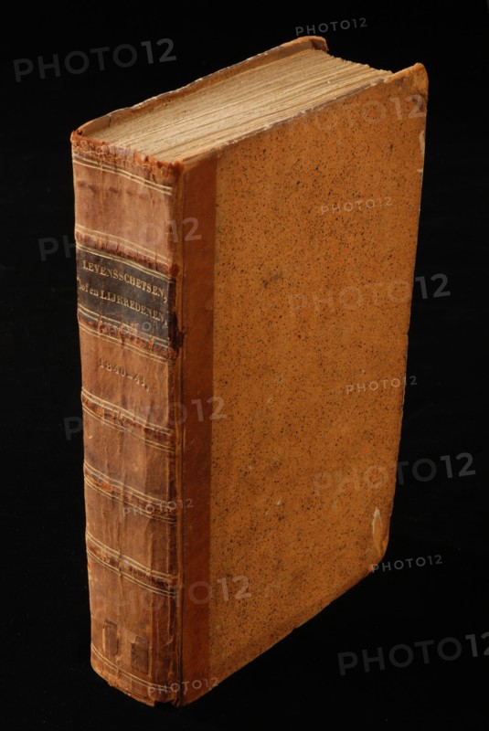 Life sketches, praise and reason. 1840 - 1841, oud druk book information form paper cardboard leather, printed eulogy