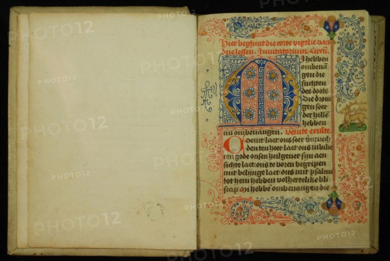 Masters of the Delftse Halve Figuren, Prayers and Book of Hours, with Here the corte vigil of three lessons, book of hours book