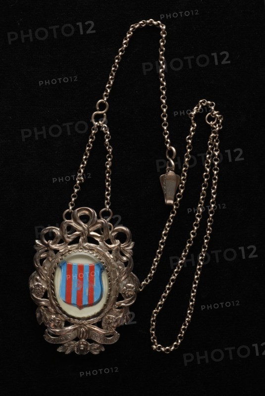 Silversmith: Johannes Jansen, Bodebus of West IJsselmonde, bodebus was distinctive sign carried by messengers who were employed