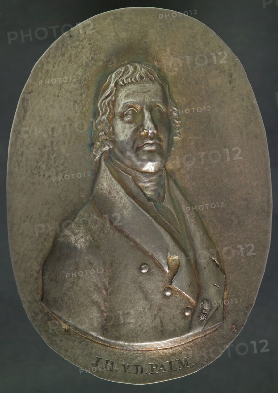 Johannes Cornelis Schouten, Unilaterally driven oval plaque medal by Johannes Hendricus van der Palm, plaque medal penning