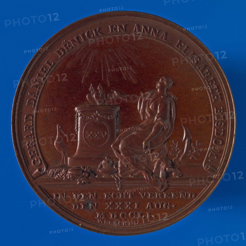 Theodoor Victor van Berckel (Den Bosch 1739 - Den Bosch 1808), Medal on the 25th wedding anniversary of Gerard Daniël Denick