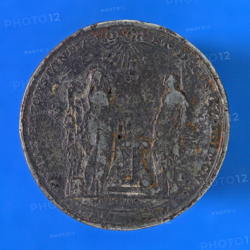 J.M. Lageman, Medal on the 50-year marriage of Wicher Wichers and Wibbina Clara Smith, wedding medal medal medallion soil