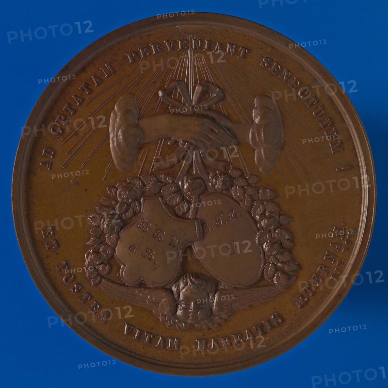 J.P.M. Menger, Medal at the silver wedding feast of H.R.W. De Bruijn (wine buyer in Rotterdam) and C.J.M. Serruijs on August 15