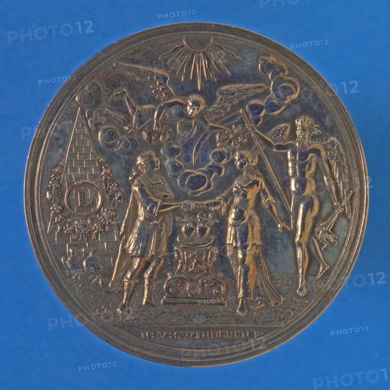 Nico van Swinderen, Wedding medal at the 50-year marriage of Hermanus van de Lande and Adriana de Veth, wedding penny medal