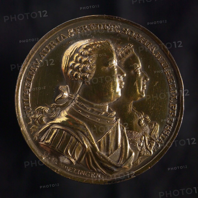 Gijsbert van Moelingen, Medal on the wedding of Prince William V with Frederica Sophia Wilhelmina, princess of Prussia, wedding