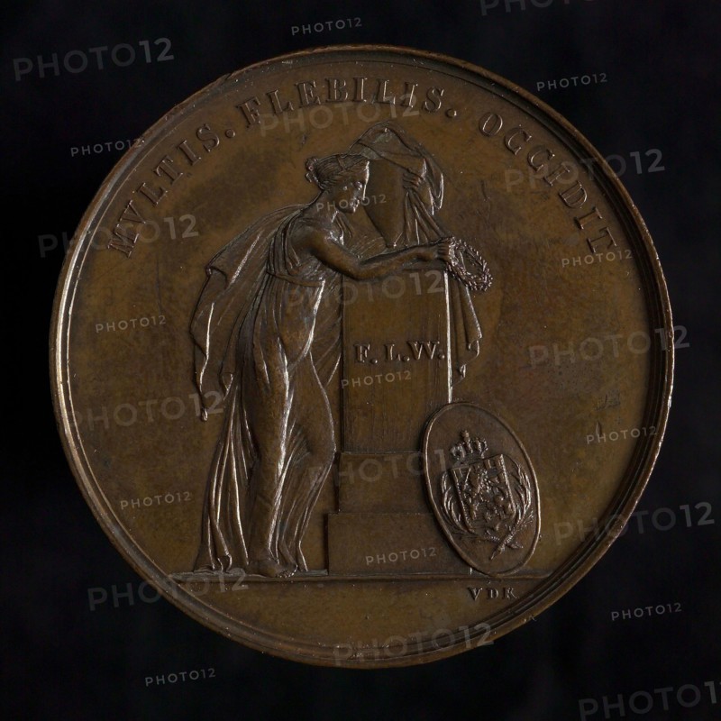's Rijks Munt, Medal on the death of Frederika Louise Wilhelmina, Queen of the Netherlands, wife of King William I, death