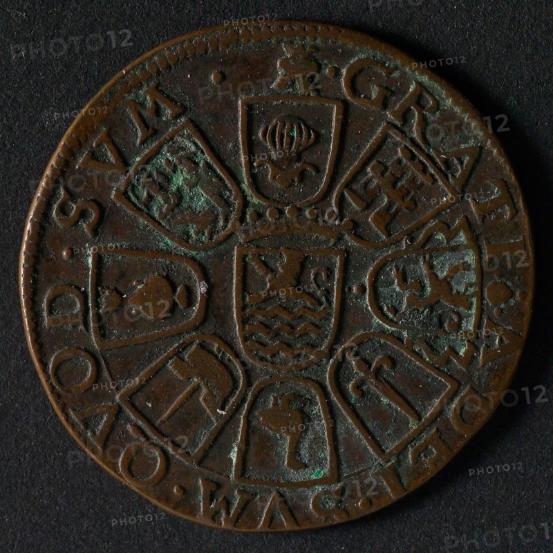 Medal on restoring the tranquility in Zeeland, jeton utility medal medal exchange buyer, Daniel in the lions' den hand comes