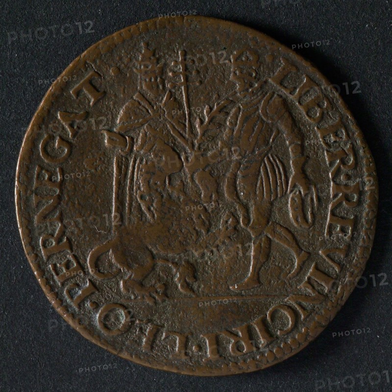 Medal on the redemption of the Inquisition, jeton utility medal medal exchange commodity copper find, the Spanish King offers
