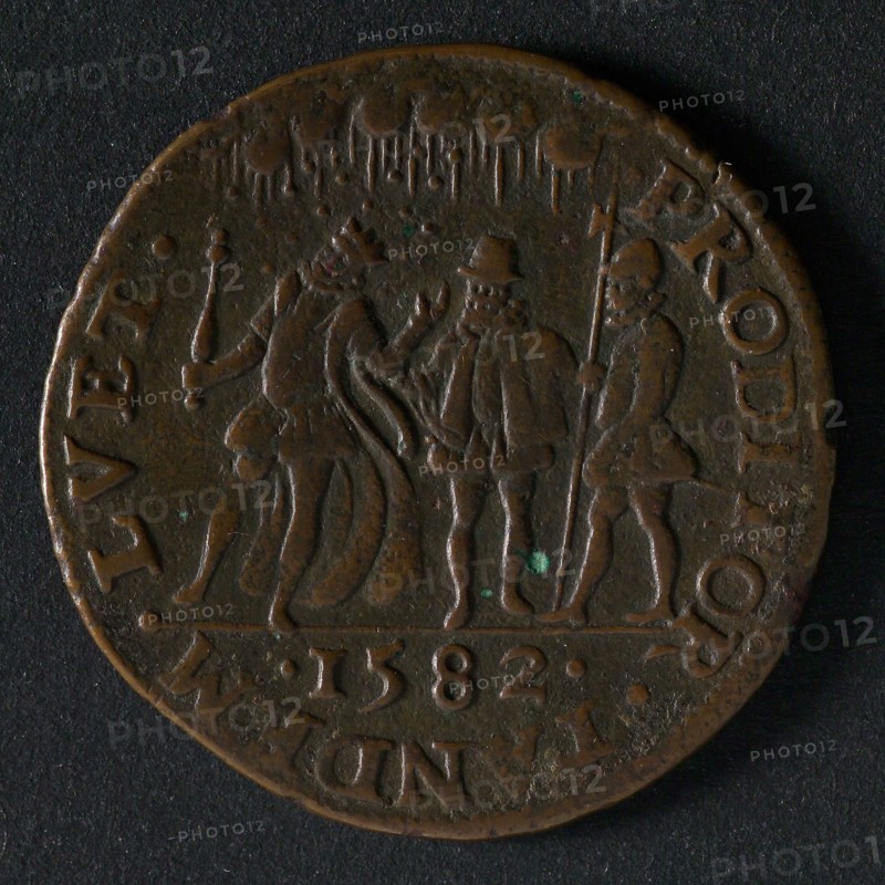 Bill on the attack by Jean Jauréqui on the Prince of Orange, jeton utility medal medal exchange buyer, Jean Jauréqui shoots