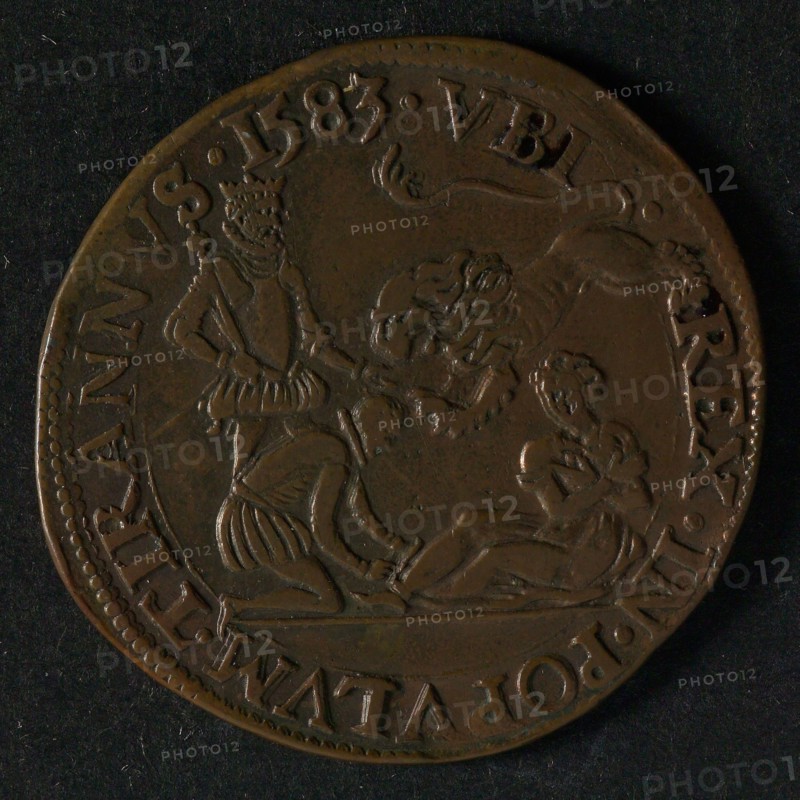 Medal on the aversion of the Netherlands from the Duke of Anjou, jeton utility medal medal exchange buyer, Dutch virgin tied