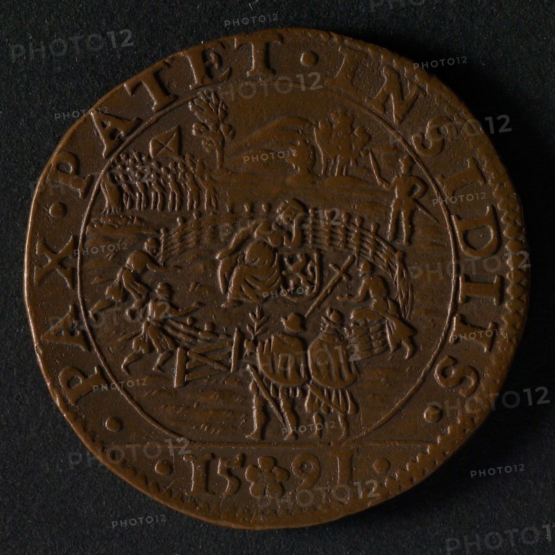 Medal on the mediation offered by the German emperor, jeton utility medal medal exchange buyer, Dutch virgin leaning on