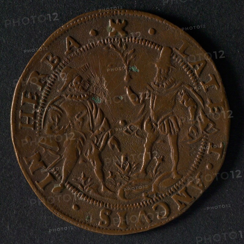Medal on the unsuccessful peace negotiations through the mediation of the German emperor, jeton utility medal medal exchange