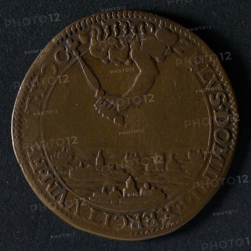 Medal on the conquest of Steenwijk, Ootmarsum and Coevorden, jeton utility medal medal exchange buyer, above three regained