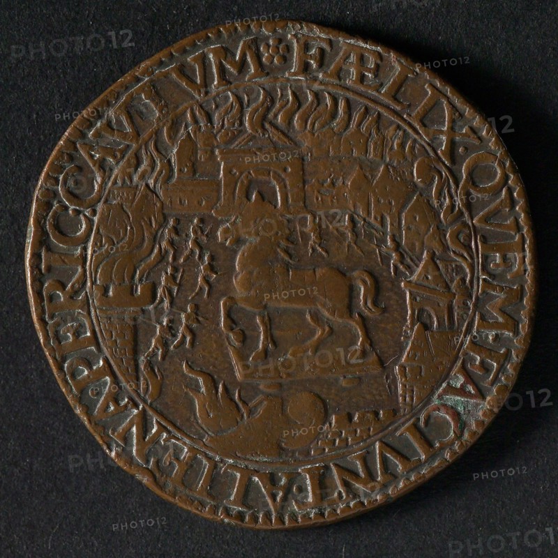 Medal on the loyalty of the Spaniards in connection with attempts at peace negotiations by the German Emperor, jeton utility