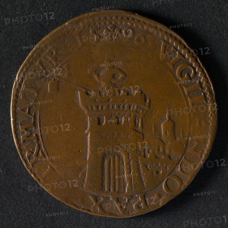 Medal on the faithlessness of the Spaniards, jeton utility medal medal exchange buyer, cardinal-infant surrounded by soldiers