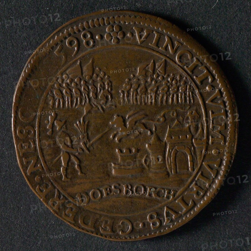 Medal on the fortification of the army of Prince Maurits at Doesburg, jeton utility medal medal exchange buyer, warrior