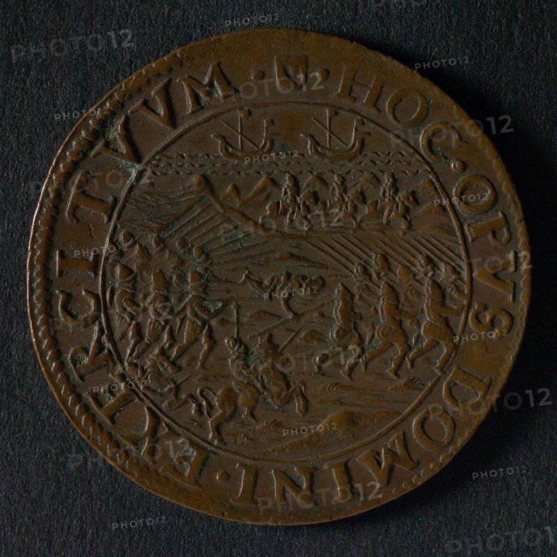 Medal at the battle of Nieuwpoort, jeton utility medal medal exchange buyer, battle between the two armies in the dunes