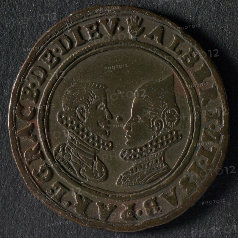 medal Albertus and Isabella, jeton utility medal medal exchange buyer, busts Albertus and Isabella employed legend: ALBERT. ET