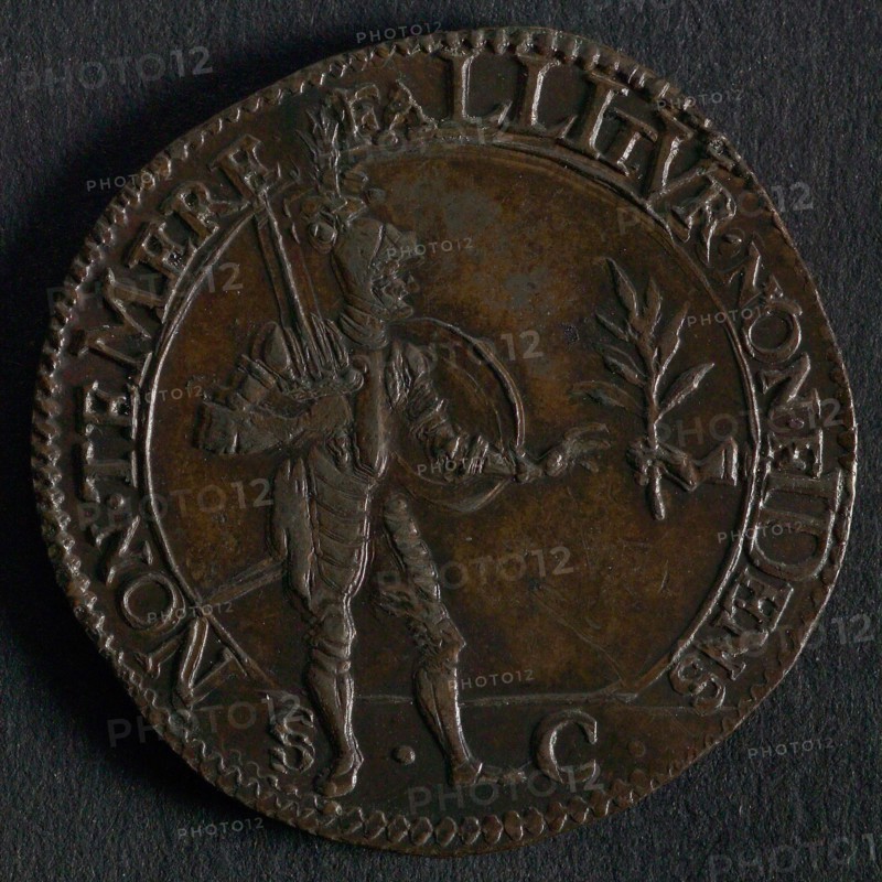 Medal on the mistrust of the Spaniards during the negotiations on the file, jeton utility medal medal exchange buyer, Mercury