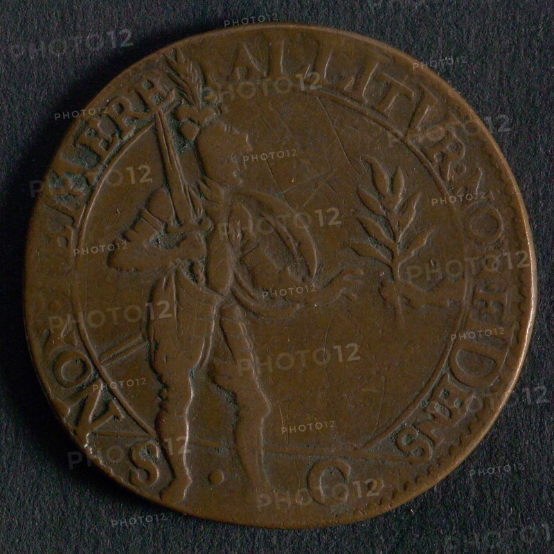 Medal on the mistrust of the Spaniards during the negotiations on the file, jeton utility medal medal exchange buyer, Mercury