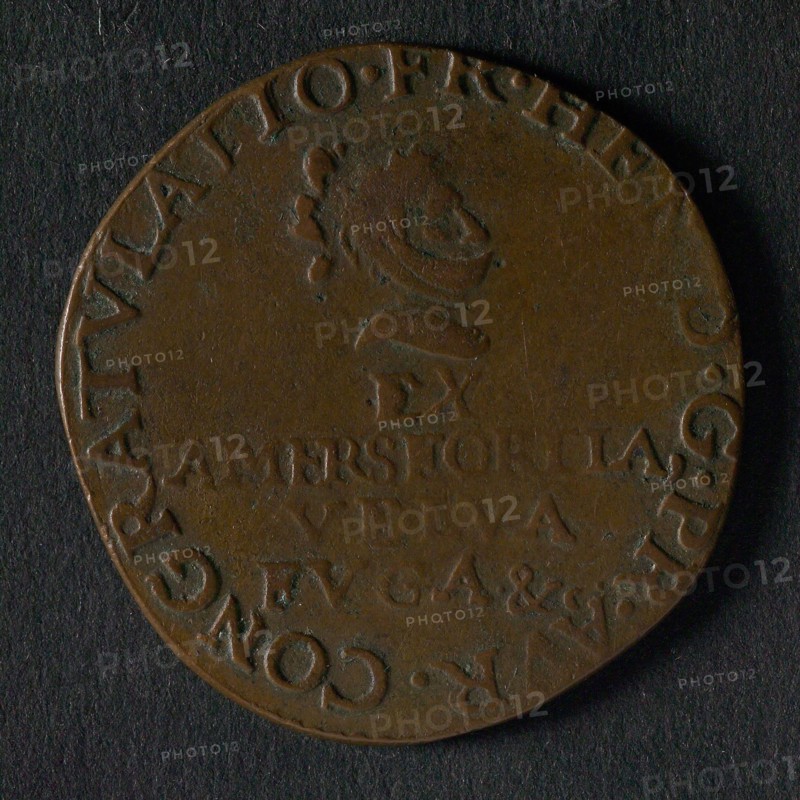 Medal on the conquest of Amersfoort, the Veluwe, 's Hertogenbosch and Wezel by Frederik Hendrik, jeton utility medal