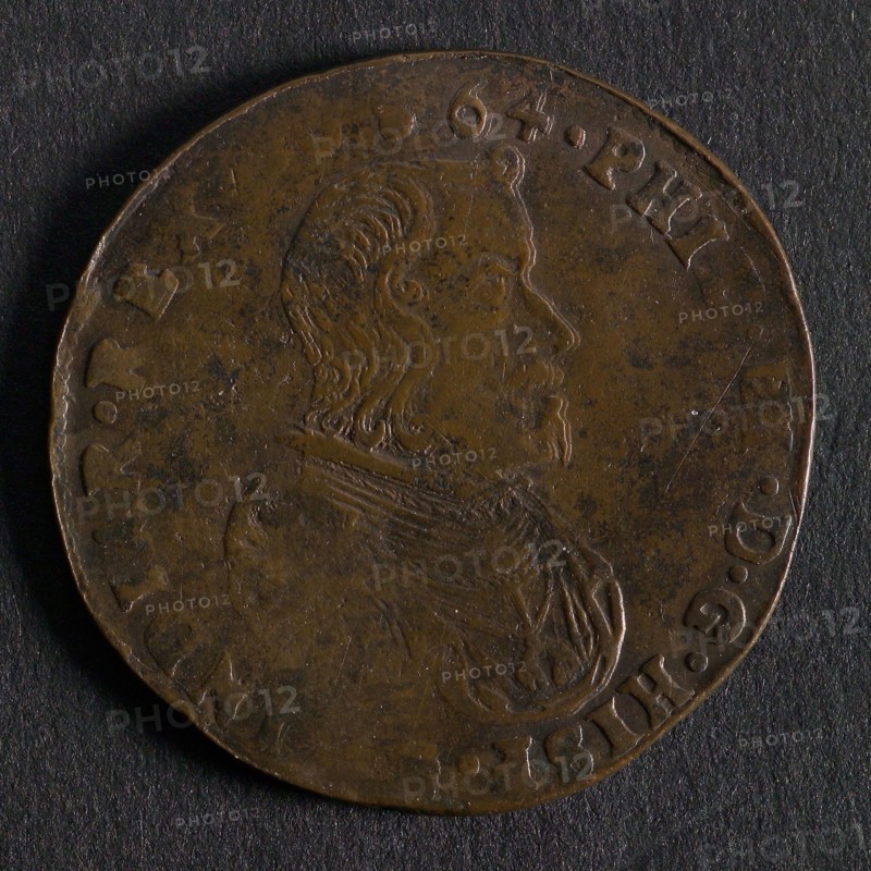 Medal on the covenant between Spain and Austria, jeton utility medal medal exchange copper, bust Philips IV to the right