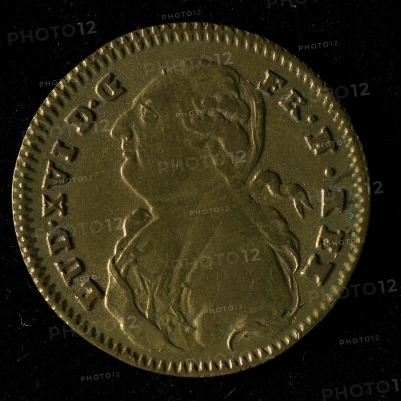 Medal on Louis XVI, jeton utility medal medal exchange brass, bust Louis XVI left omschrift: LUD. XVI D.G - FR. N. REX - Louis