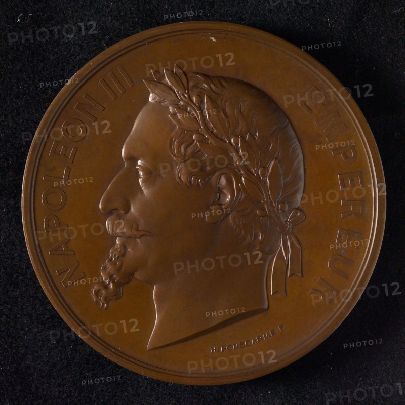 François Joseph Hubert Ponscarme, Medal for the city of Rotterdam from the World Exhibition in Paris, medallion medallions