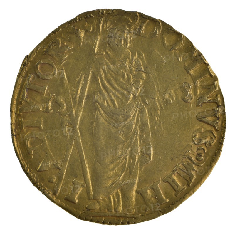 Sint Andriesgoudgulden, Gelderland, 1568, sint andriesgoldgulden coin money swap gold, DOMINVS. MIH - I.ADIVTOR