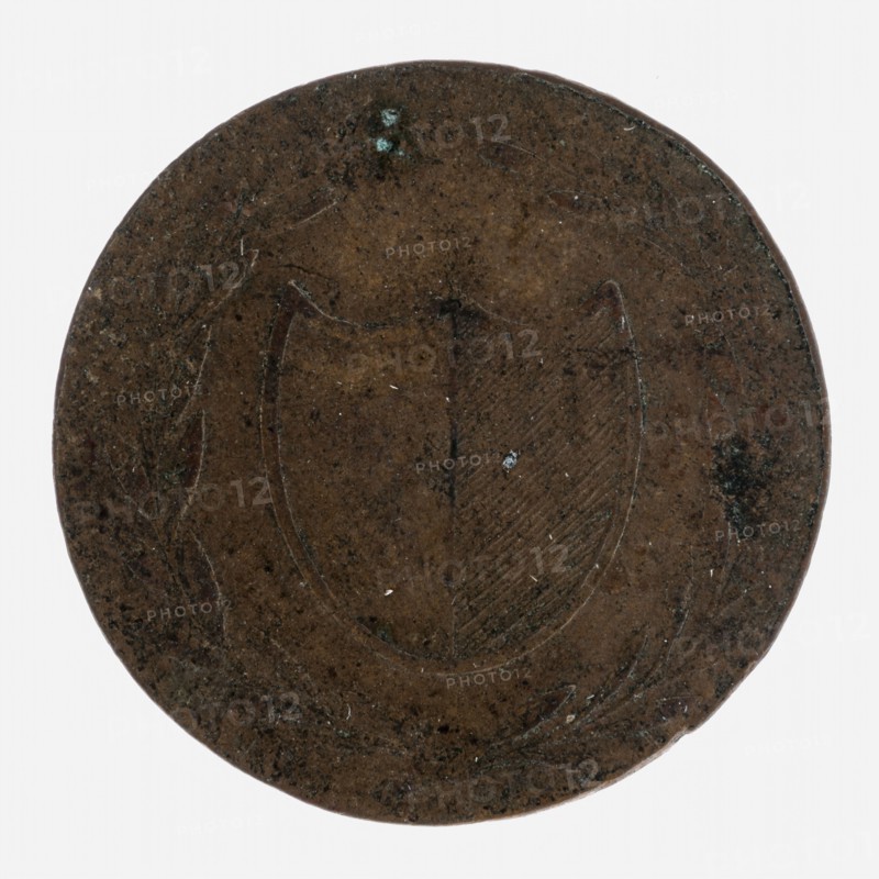 Bleystein's penny, or 'Lanschotje', money payment medal penny exchange copper bronze, text, I .1819. Bleyenstein Utrecht