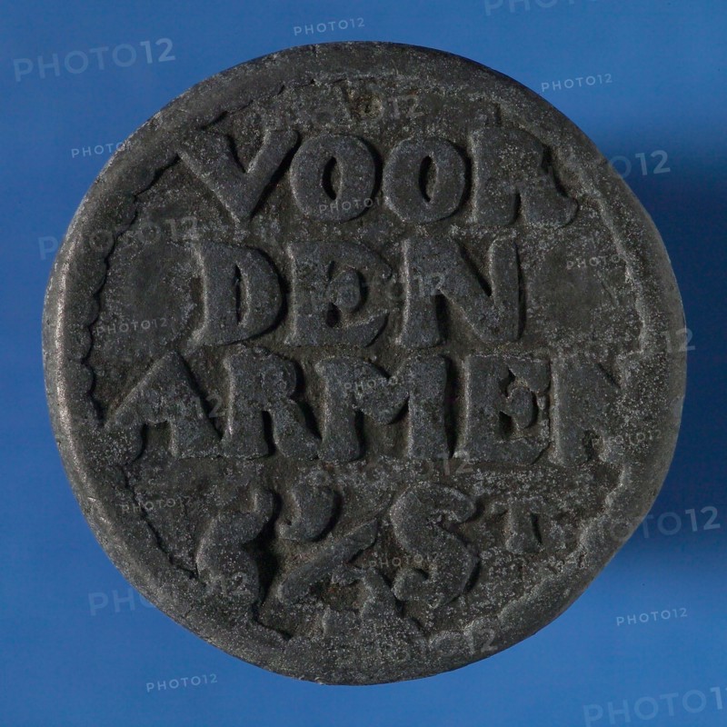 ArmenMedal Rotterdam 1740 5 12 Penny, five en a a a super cash coin money swap arms penny penny lead metal, Armenpenning