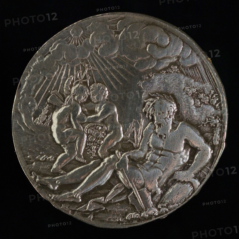 stamp cutter: Daniël Koene, medal with Maasgod and city weapon Rotterdam, tooling medal penning identification carrier silver
