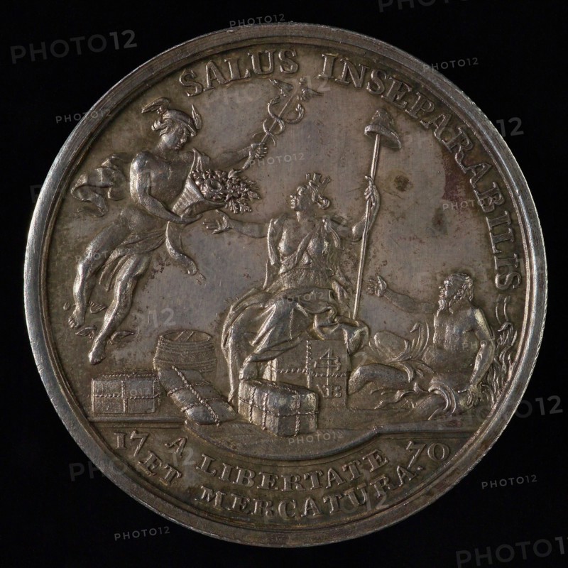 design: Theodoor Victor van Berckel (Den Bosch 1739 - Den Bosch 1808), Medal with city weapon of Rotterdam, tooling medal penny