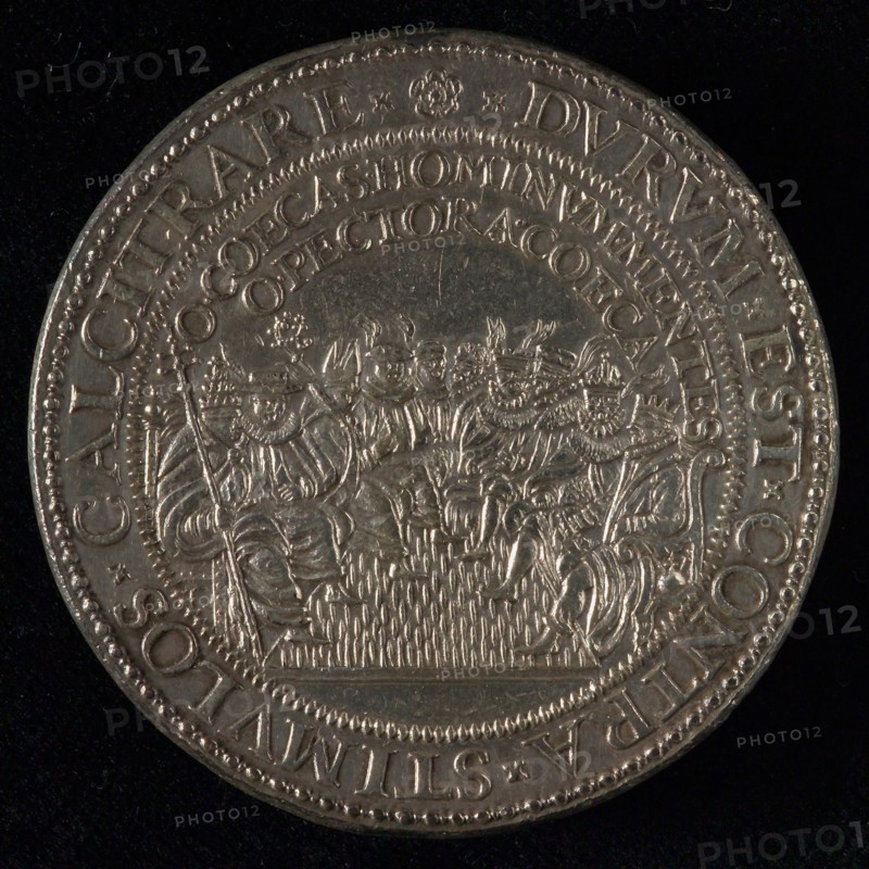 Medal on the downfall of the invincible fleet, penny footage silver, sea battle the downfall of the Spanish Armada regulation