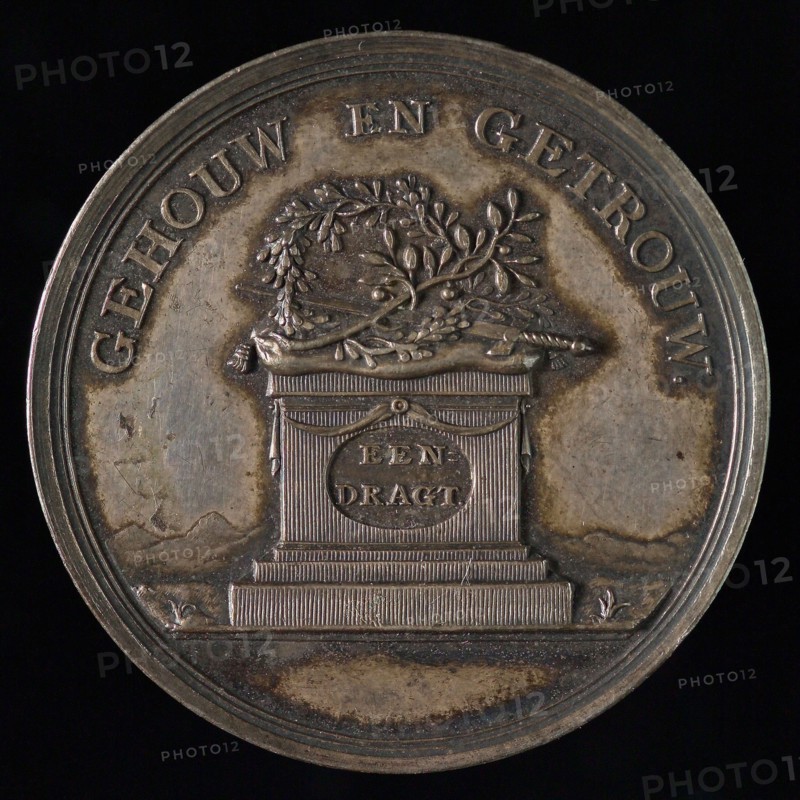 Medal on the preserved peace in the city of Rotterdam, penning footage silver, Weapon of Rotterdam between S and C, Senatu