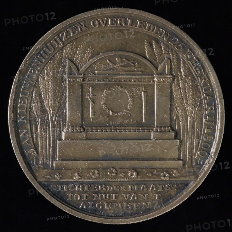J.G. Lageman, Medal on the death of Jan Nieuwenhuijzen, founder of the Society to Nut van 't Algemeen, mortality medal medal