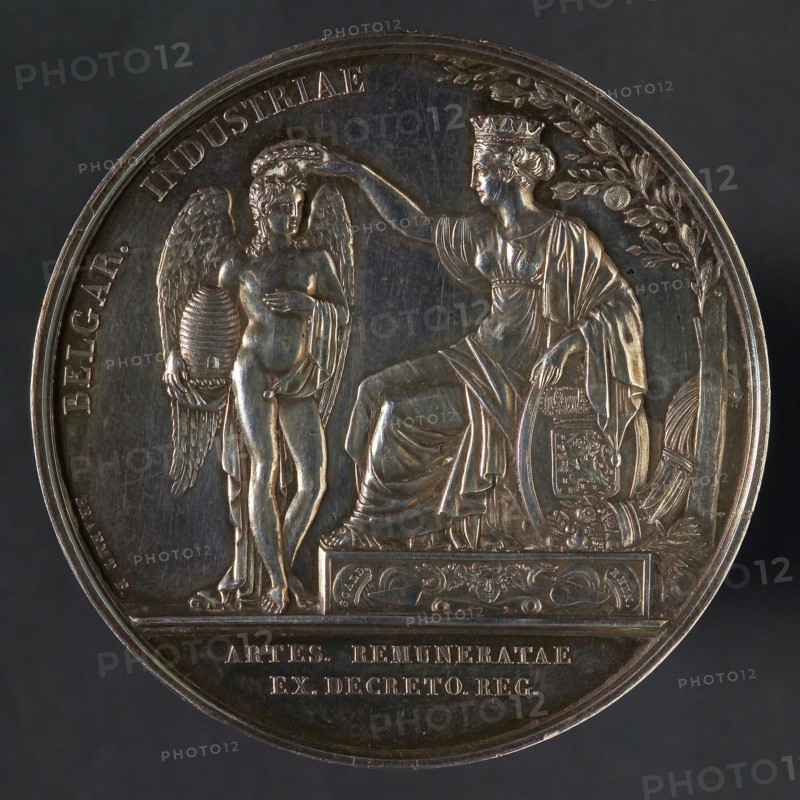 Nederlandse Munt, Price medal for the Dutch industry at the Exhibition in Haarlem, price medal penny footage silver, Industry