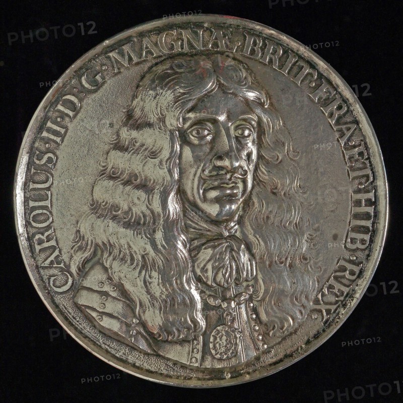 P. van Abeele, Medal on the departure of King Charles II of England on June 2, 1660 from Scheveningen, penning footage silver