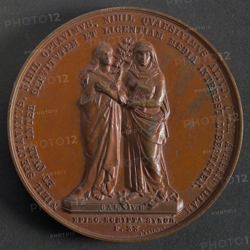 J. Elion, Medal on the 250th anniversary of the Remonstrant Brotherhood in Rotterdam, medallion bronze bronze med 6.0