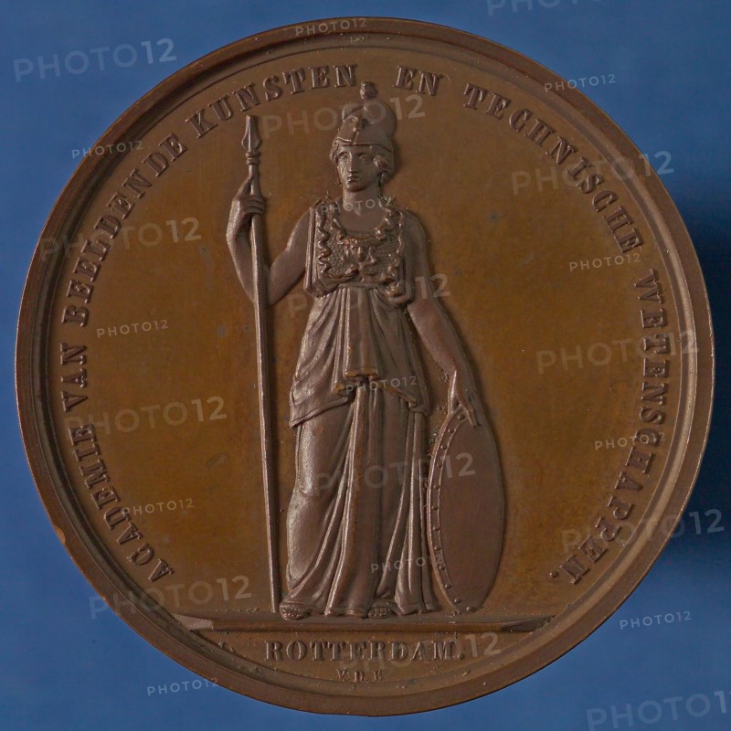 Van der Kellen, Price medal from the Academy of Fine Arts and Technical Sciences in Rotterdam, price medal medal medal bronze