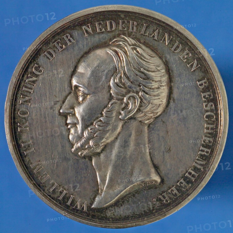 David van der Kellen, Price medal in honor of King William II as patron of the Royal Dutch Yacht Club, price medal penning